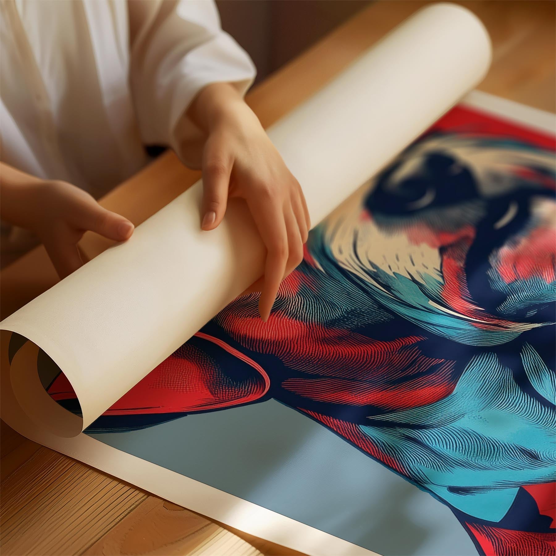 Fox Terrier LOVE Series Inspired by the Obama Poster image 1