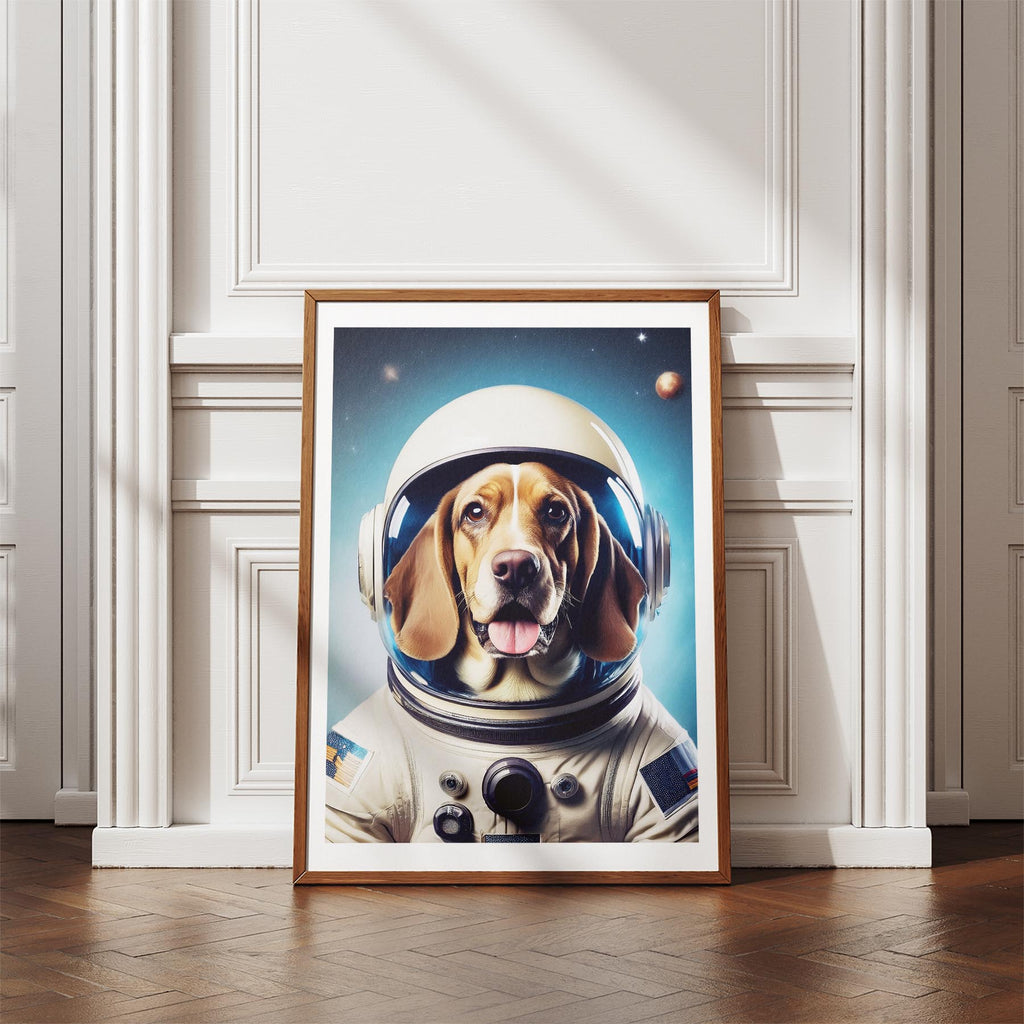 Basset Hound Astronaut Dog Series image 4