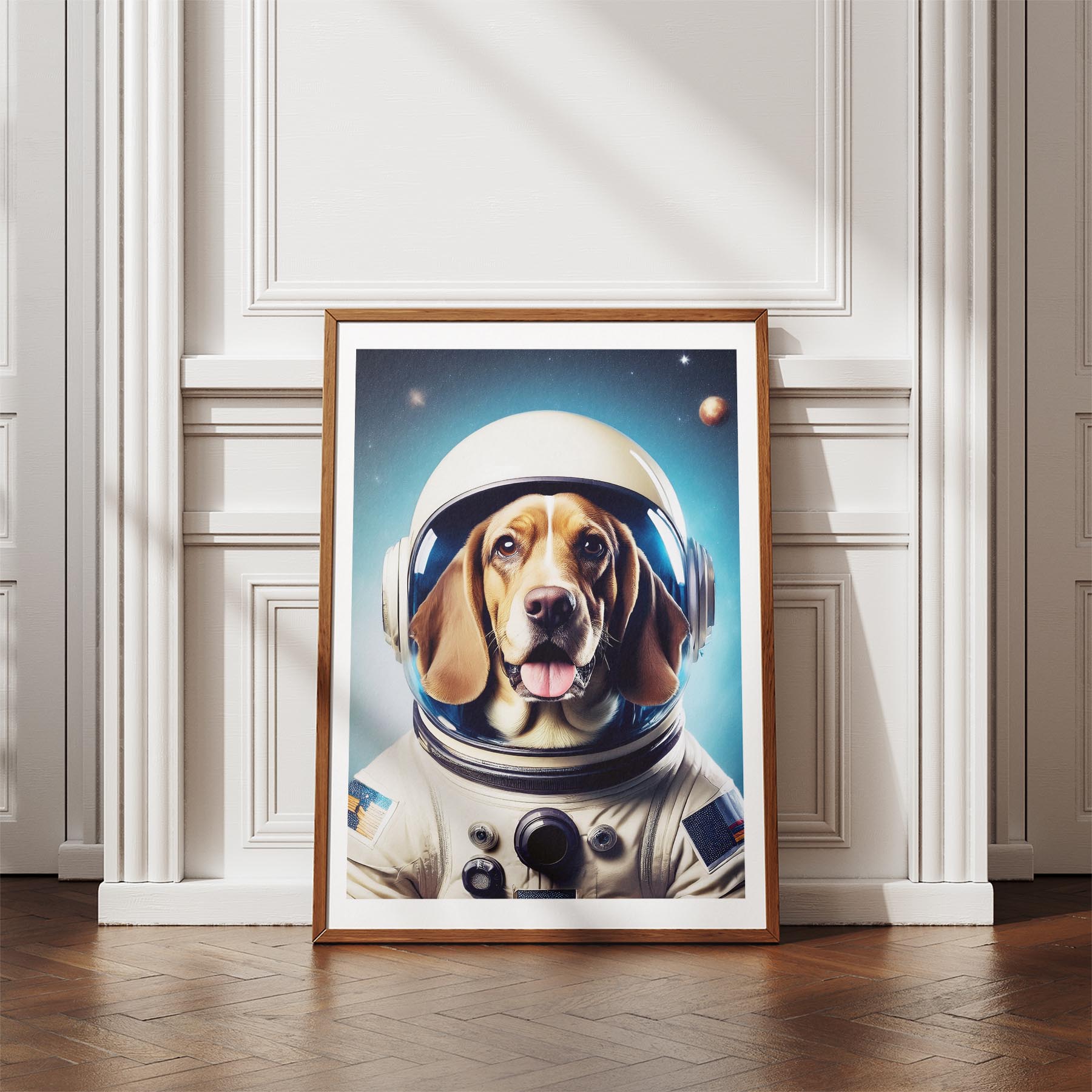 Basset Hound Astronaut Dog Series image 4