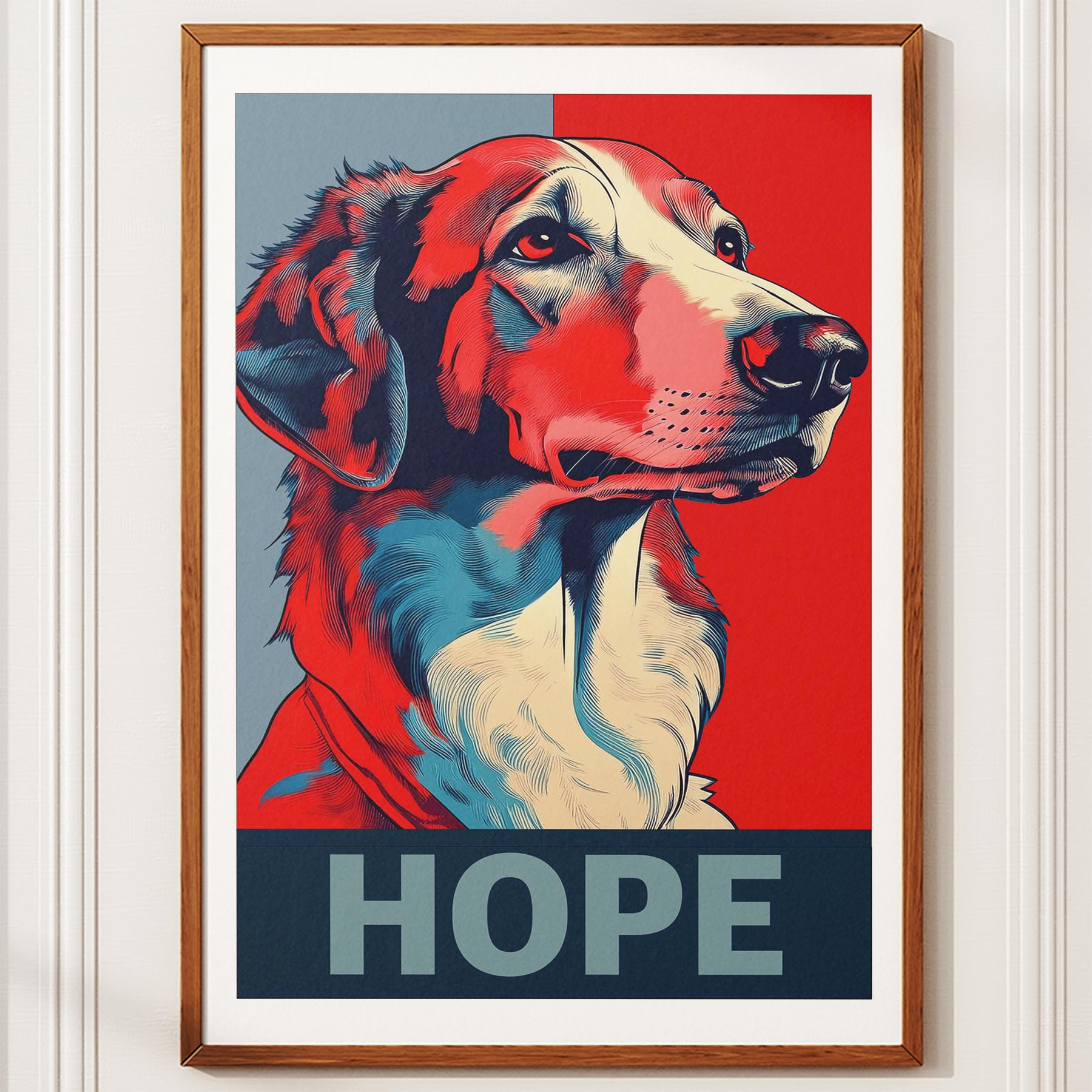 Borzoi HOPE Series Inspired by the Obama Poster image 10