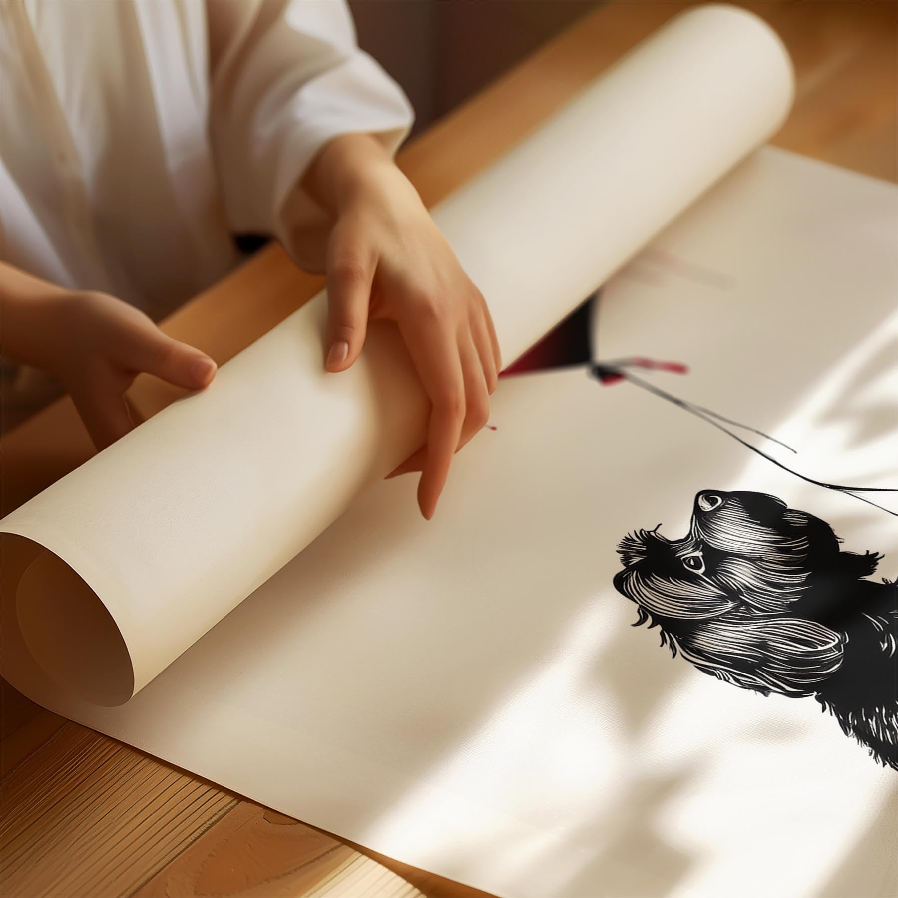 Australian Silky Terrier DOGSY Series inspired by the Art of Banksy with text Do image 1