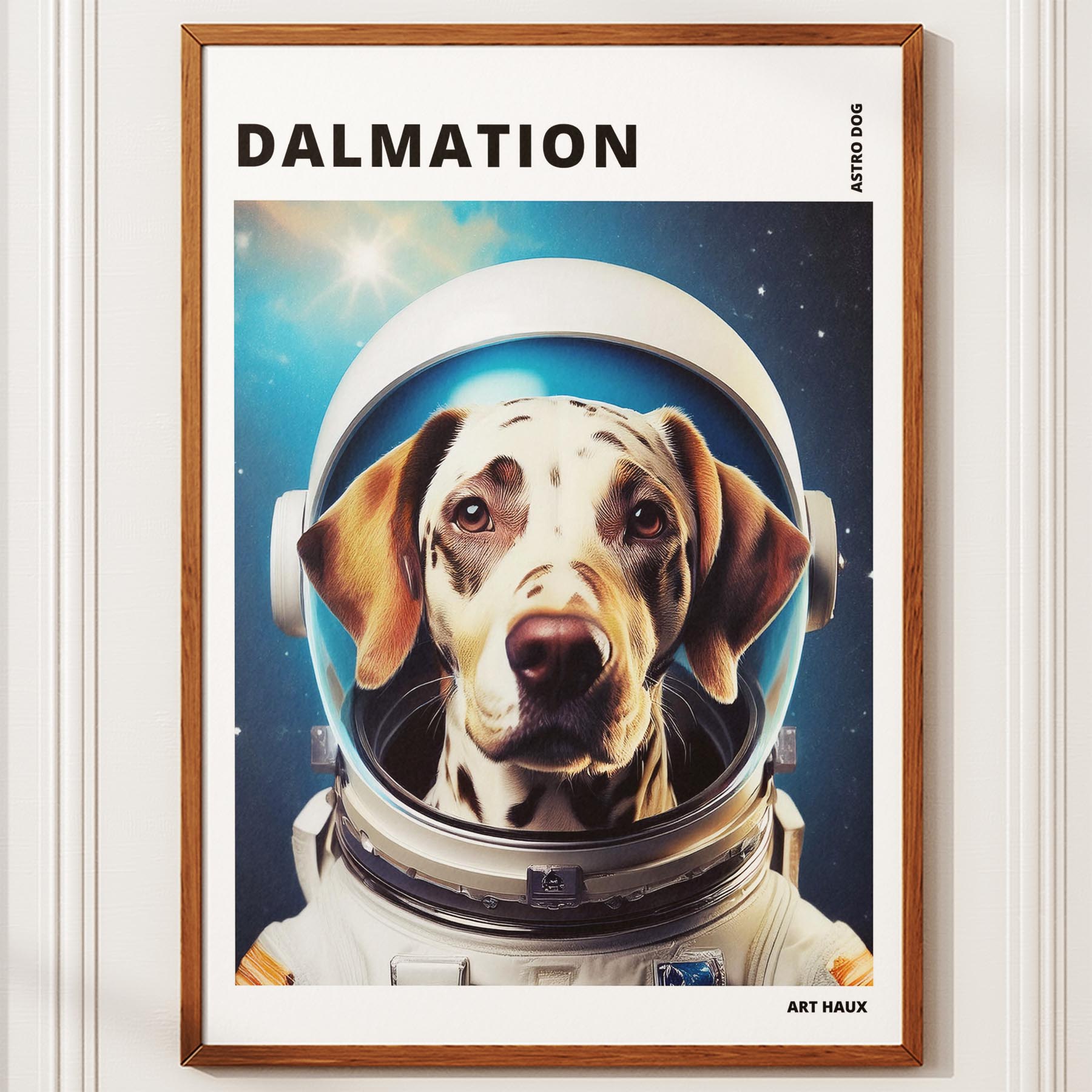 Dalmatian Astronaut Dog Series with Text Astro Dog image 10