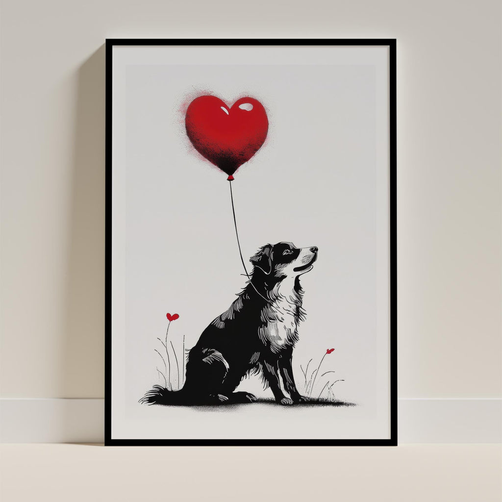 Australian Shepherd DOGSY Series inspired by the Art of Banksy image 11