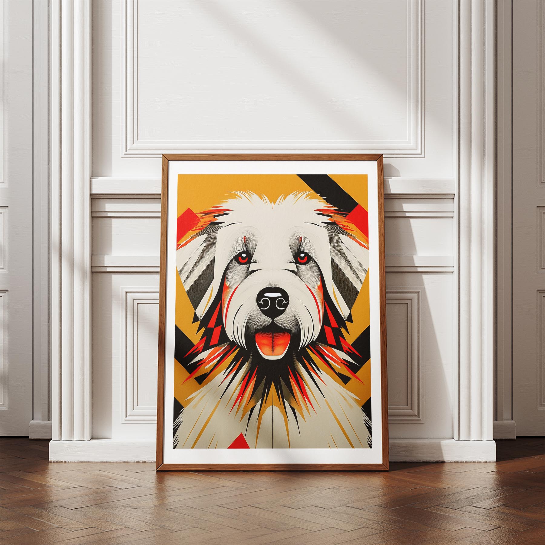 Coton de Tulear Geometric Orange Series image 4