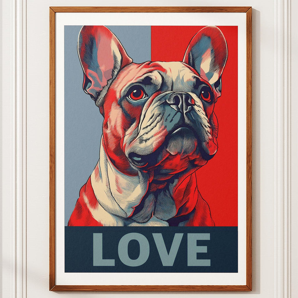 French Bulldog LOVE Series Inspired by the Obama Poster image 10