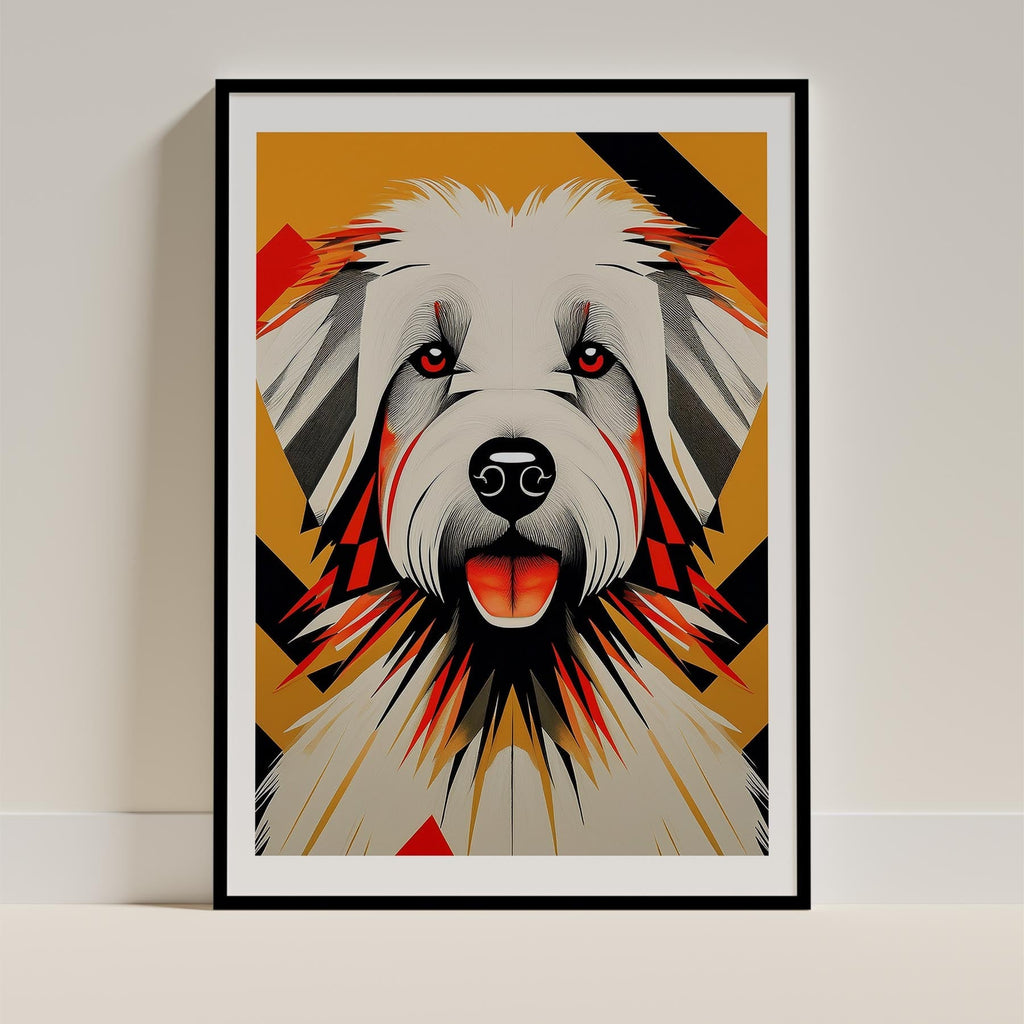 Coton de Tulear Geometric Orange Series image 0