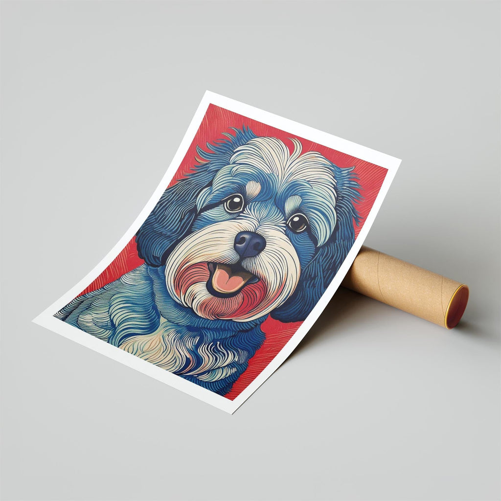 Cavoodle Hokusai Japanese Inspired Dog Series 8 image 6
