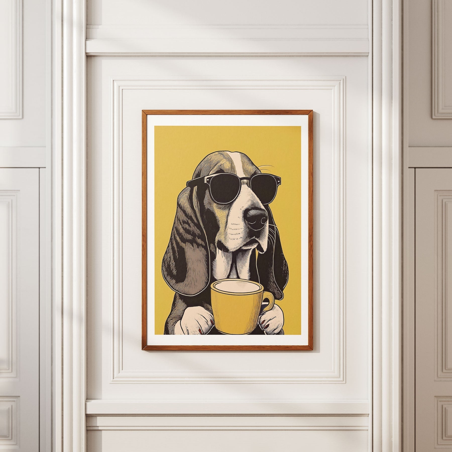 Basseet Hound Chillin Coffee Dog image 2