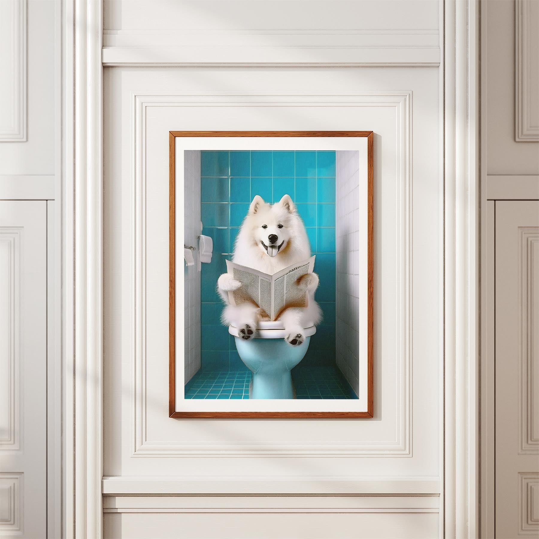 Samoyed Toilet Humour Dog Series image 3