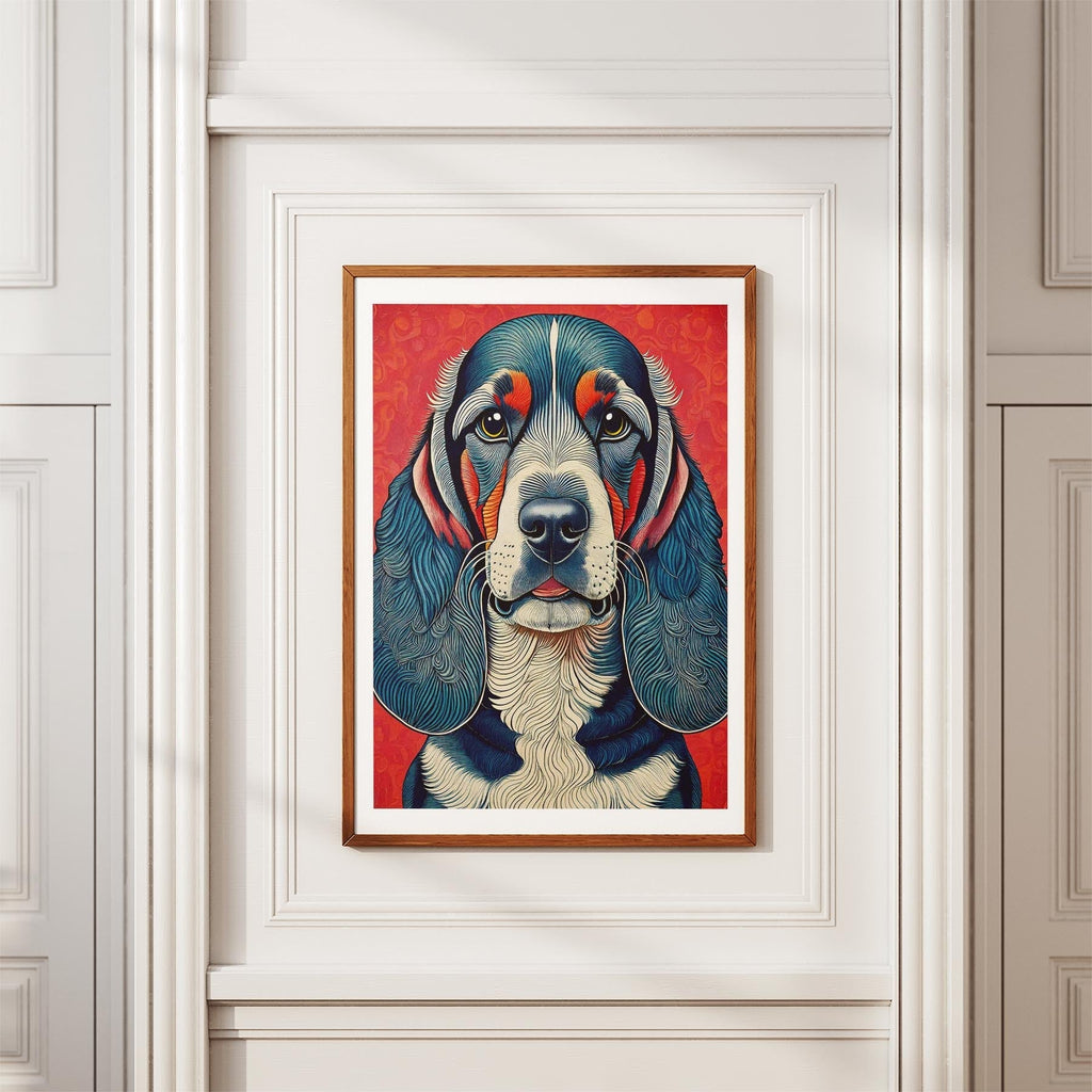 Bloodhound Hokusai Japanese Inspired Dog Series image 3