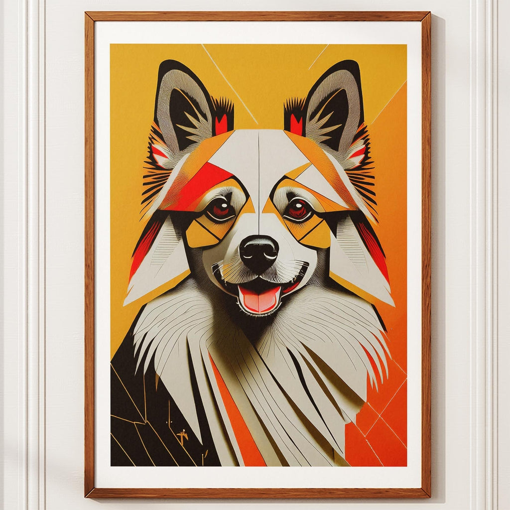 German Spitz Geometric Orange Series image 10