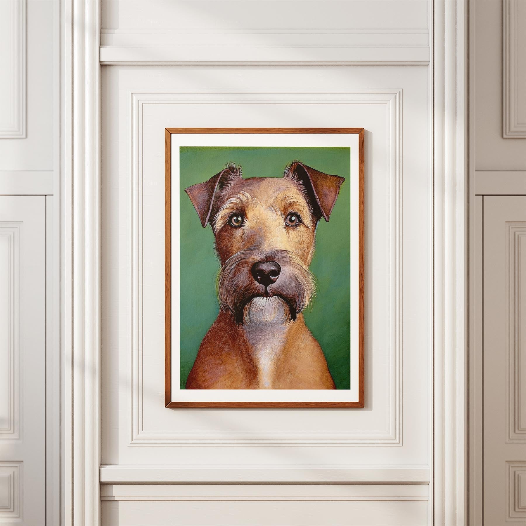 Irish Terrier Green Painted Series image 3