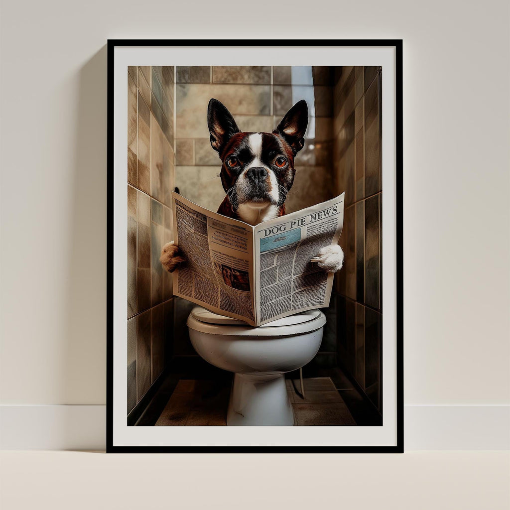 Boston Terrier Toilet Humour Dog Series 3 image 0