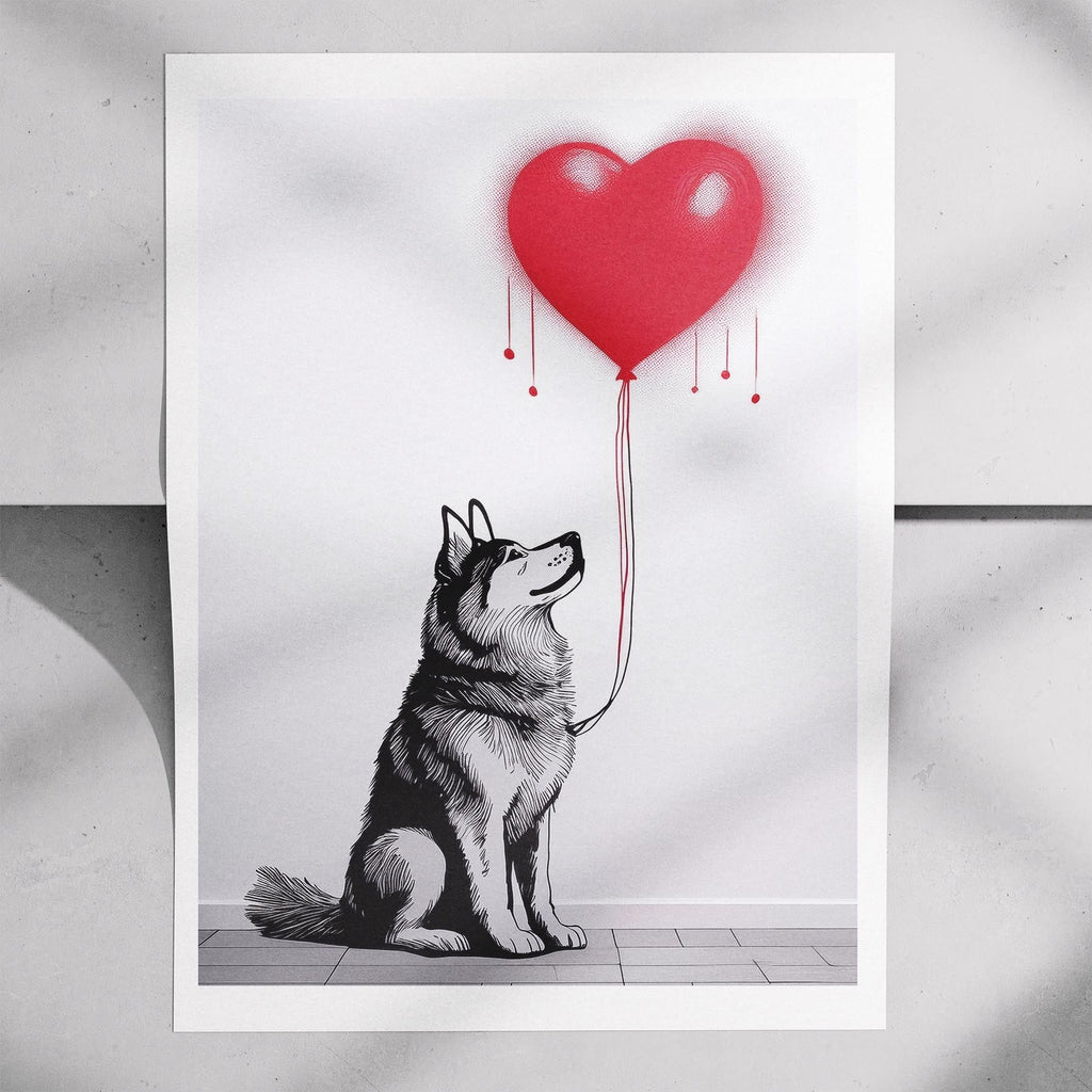 Alaskan Malamute DOGSY Series inspired by the Art of Banksy image 7