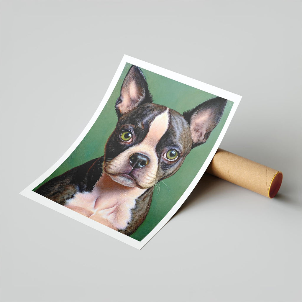 Boston Terrier Green Painted Series image 6
