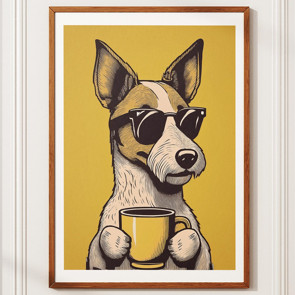 Fox Terrier Chillin Coffee Dog image 10