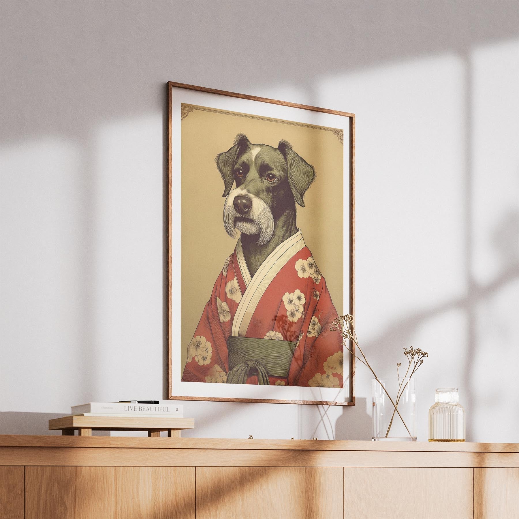 Black Russian Terrier Japanse Kimono Dog Series image 5