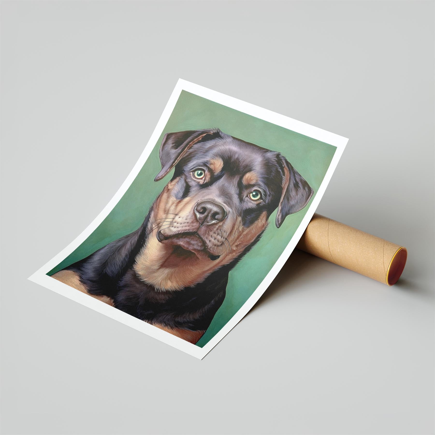 Rottweiler Green Painted Series image 6