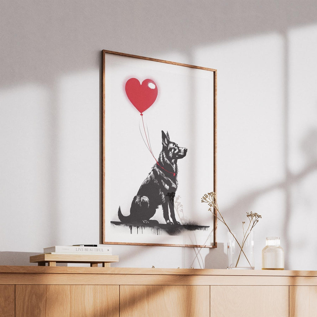 German Shepherd DOGSY Series inspired by the Art of Banksy image 5