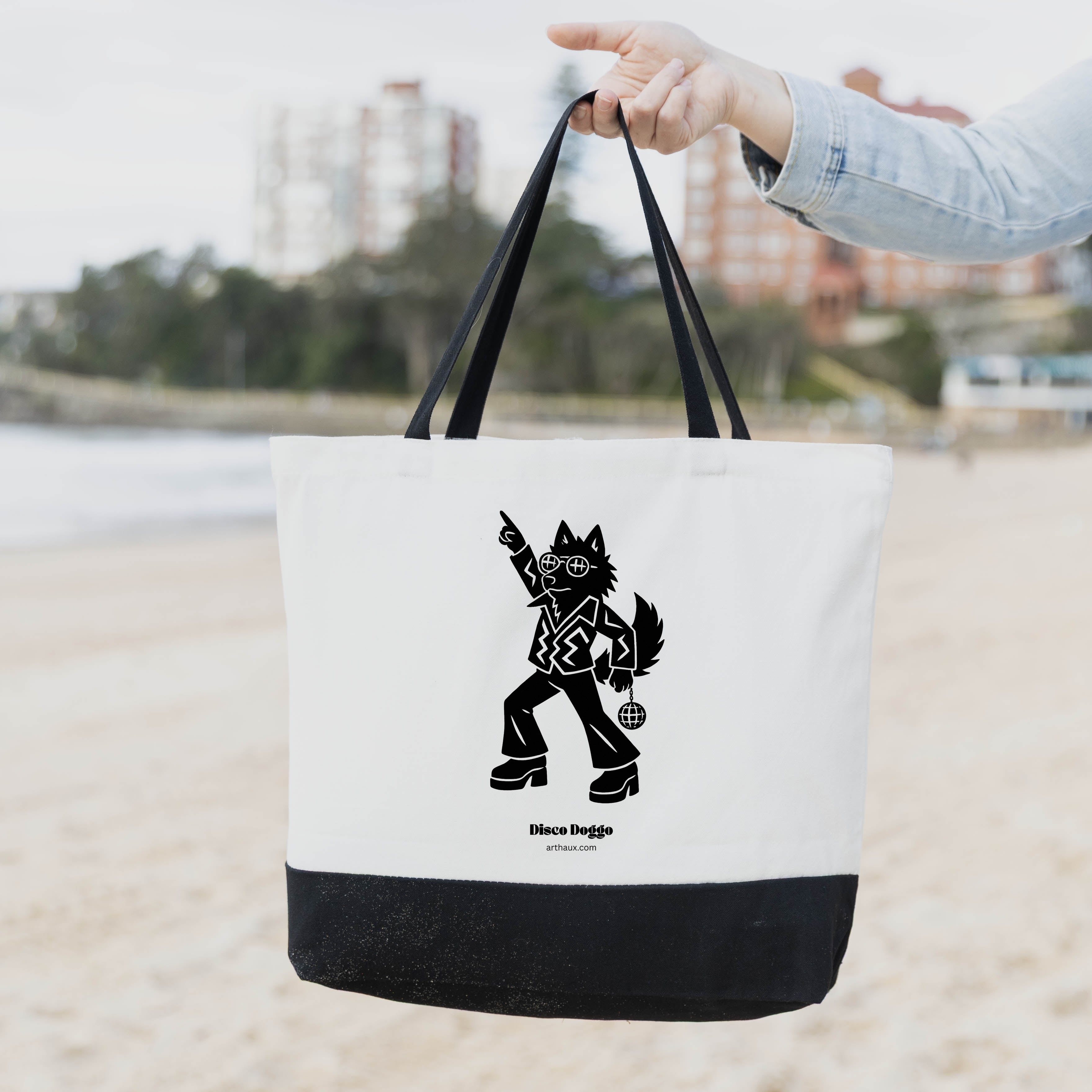 Schipperke 70's Disco Doggo Bag image 1
