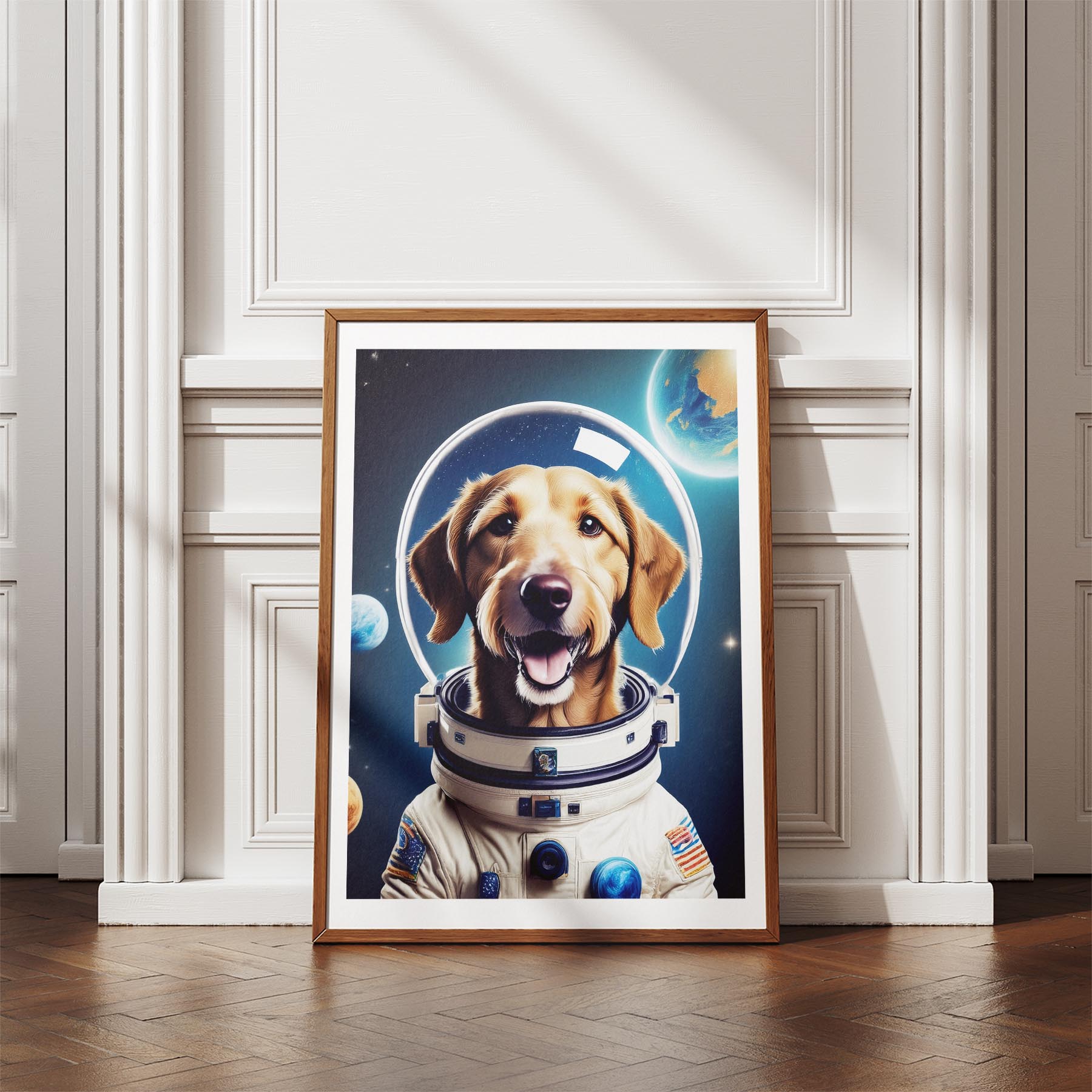 Irish Wolfhound Astronaut Dog Series image 4