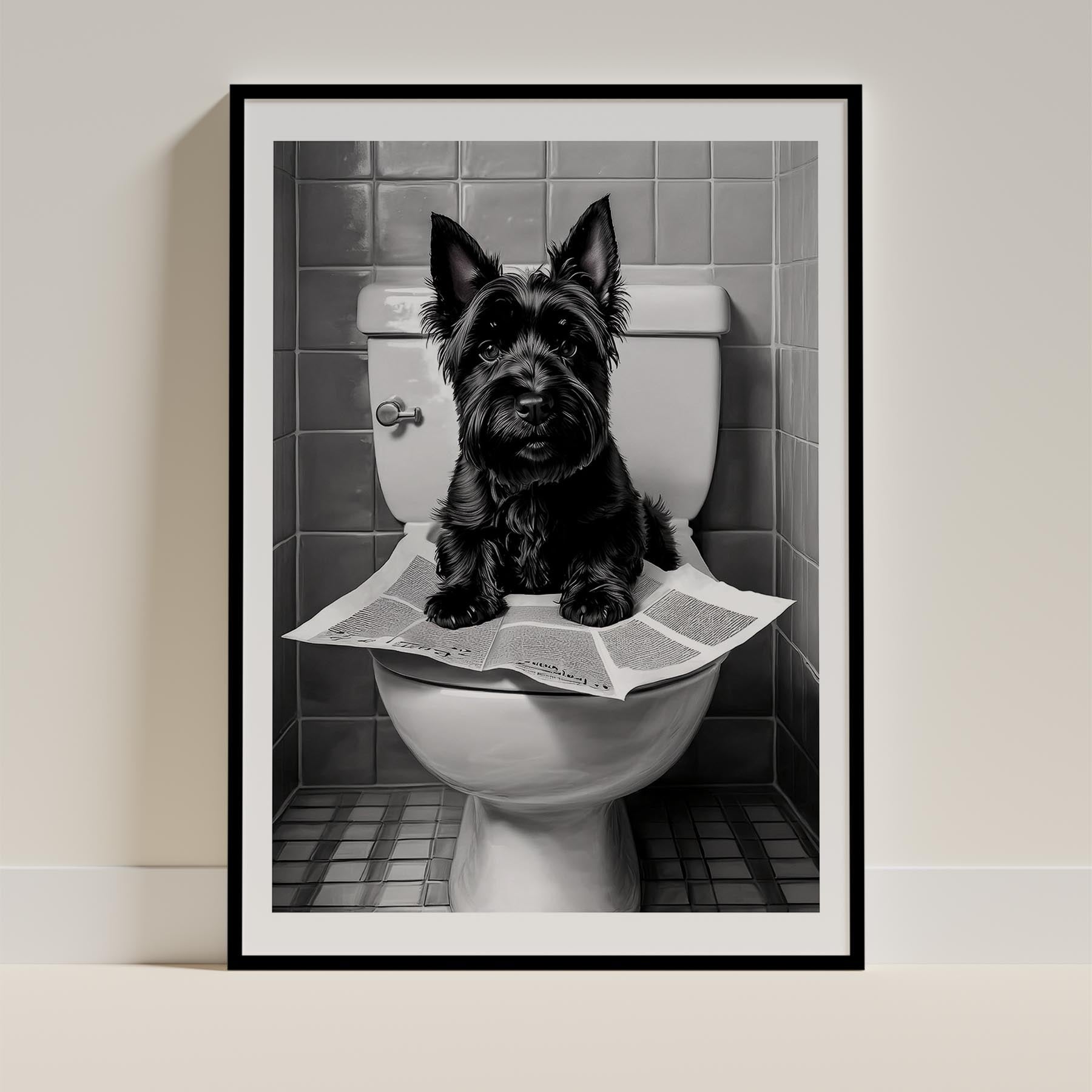 Scottish Terrier Toilet Humour Dog Series image 0