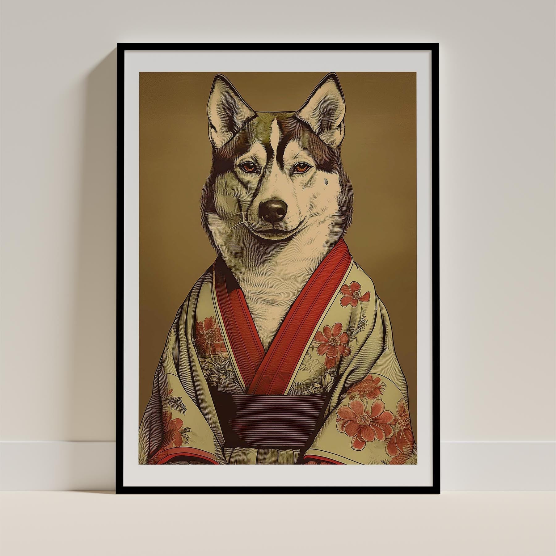 Siberian Husky Japanse Kimono Dog Series image 0