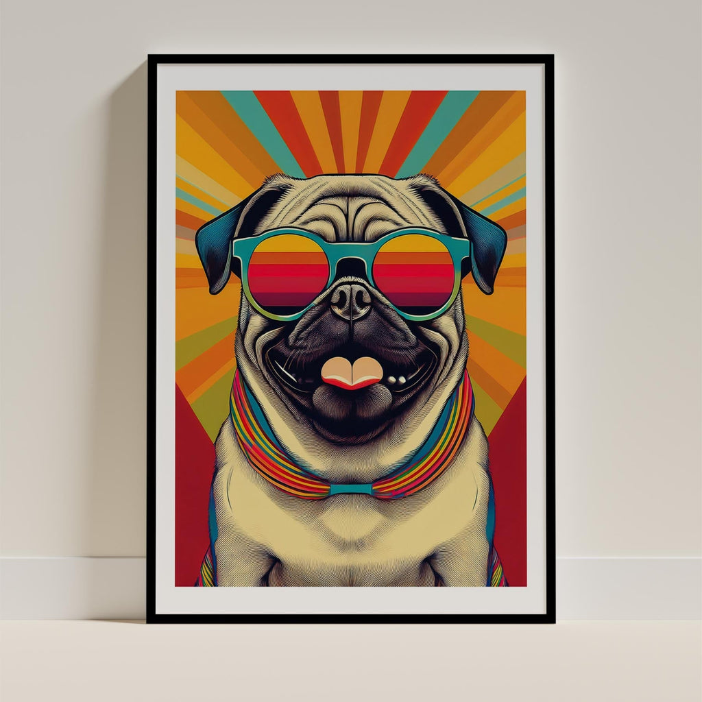 Pug In Colourful Sunnies 1 image 11