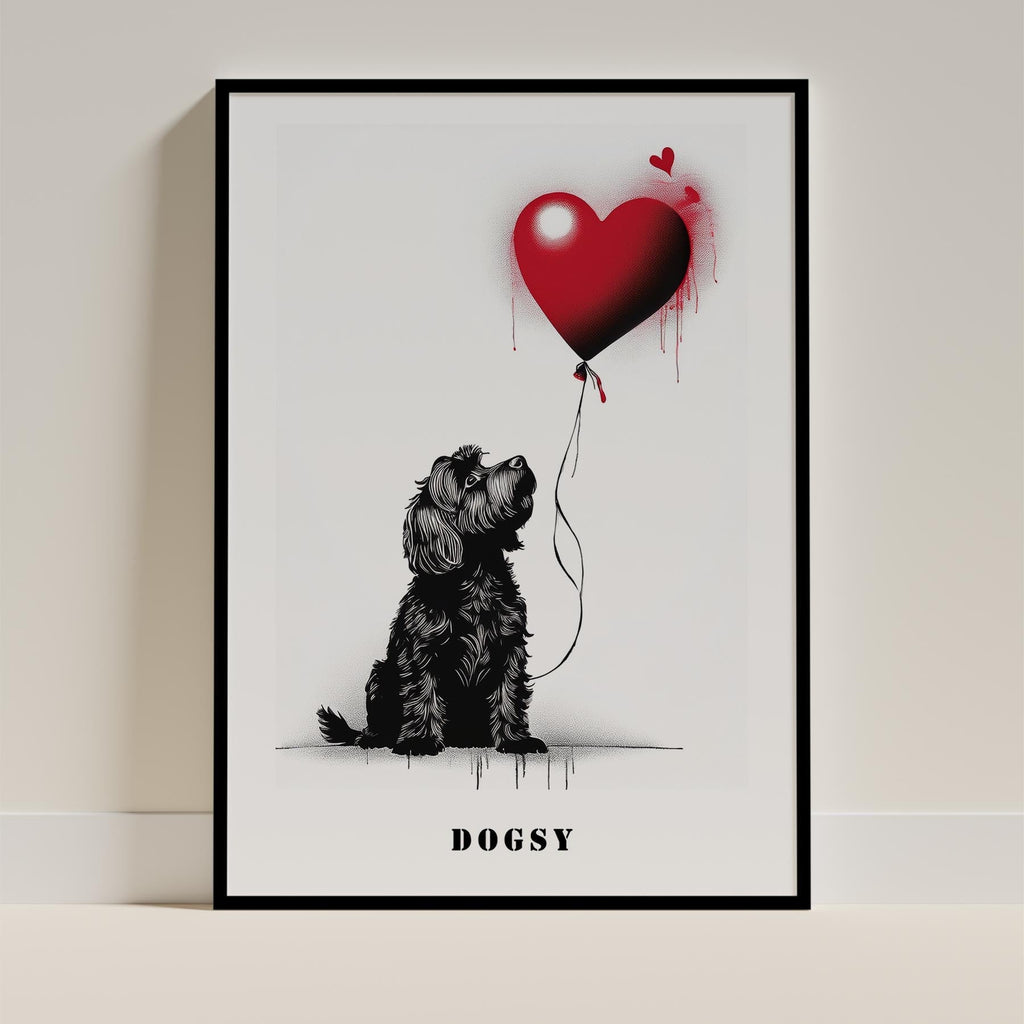 Australian Silky Terrier DOGSY Series inspired by the Art of Banksy with text Do image 11