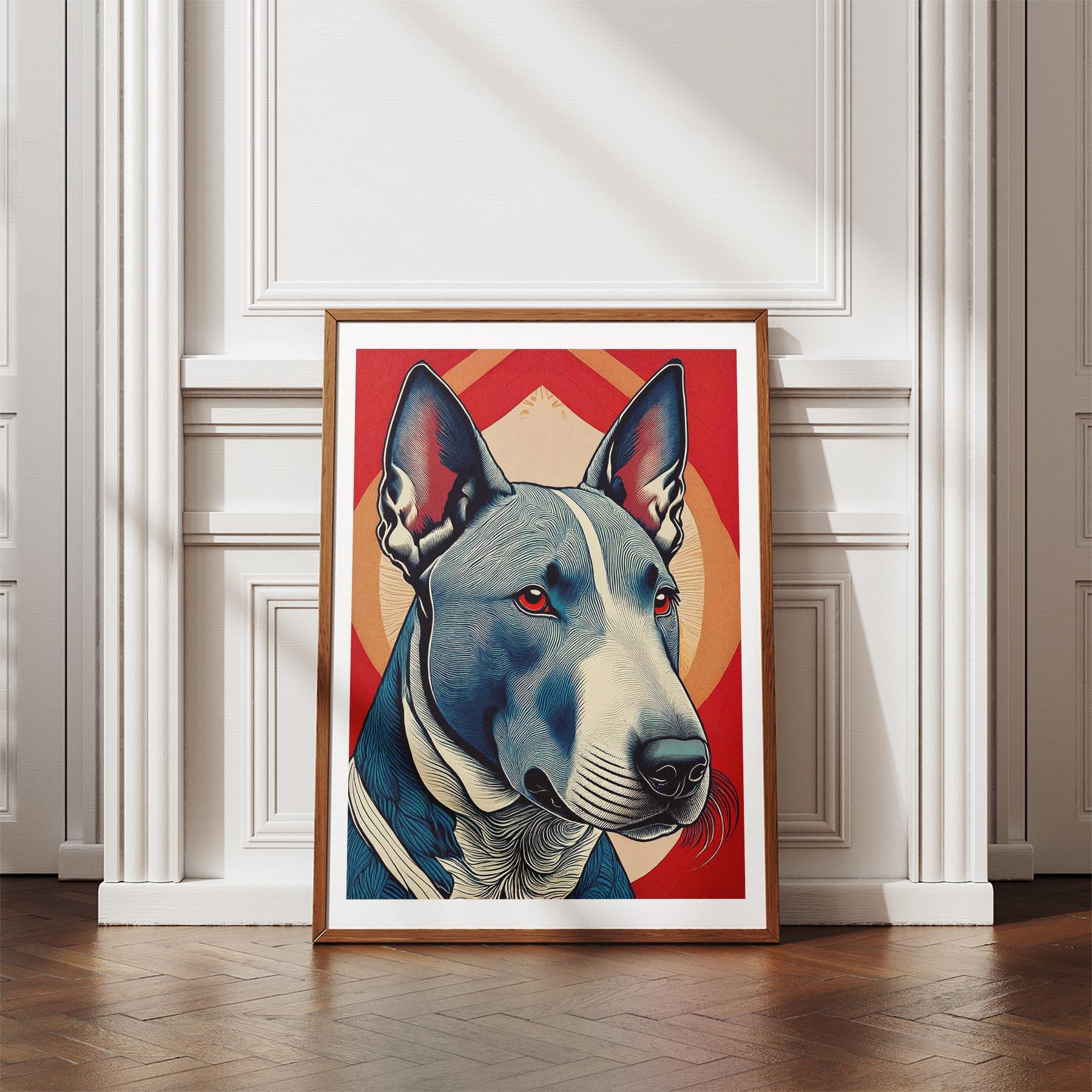 Bull Terrier Hokusai Japanese Inspired Dog Series 2 image 4