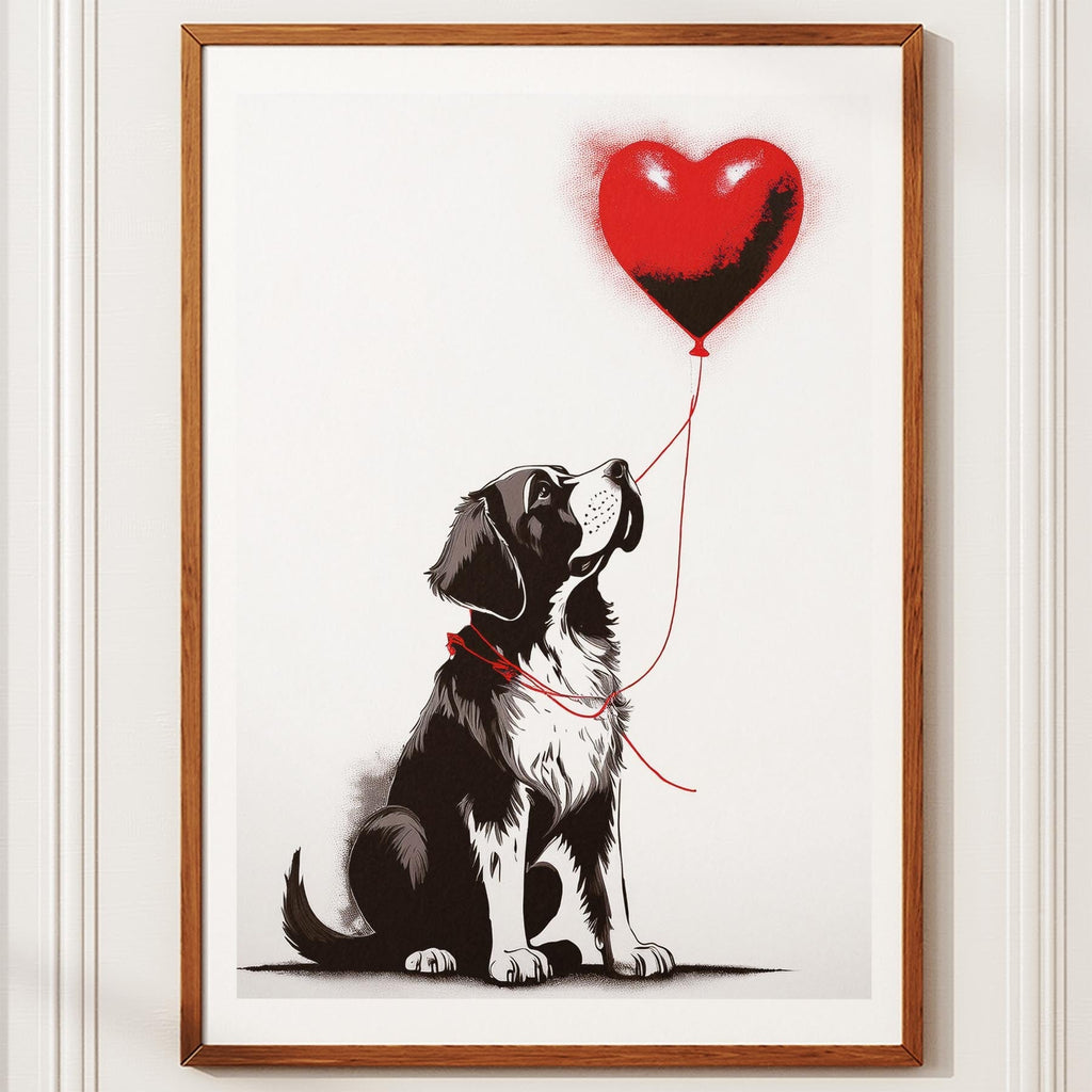 Saint Bernard DOGSY Series inspired by the Art of Banksy image 10
