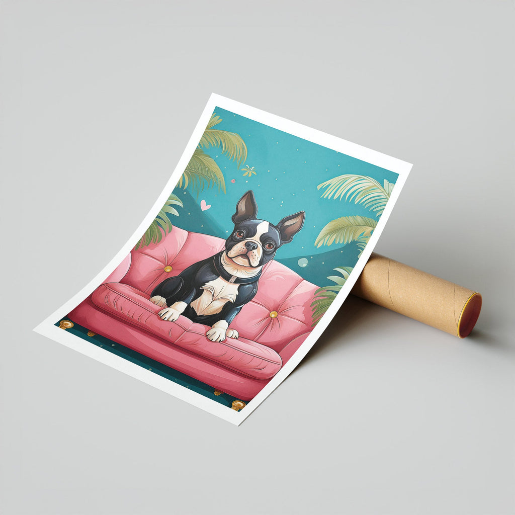 Boston Terrier  Just Lounging Around image 7
