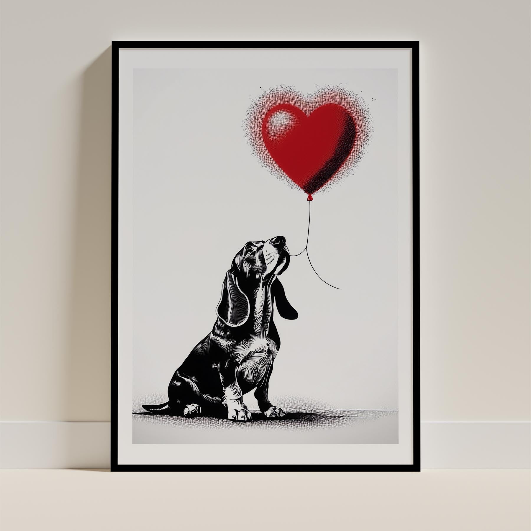 Basset Hound Dog Art Print Unframed Vol 1 | 11 Unique Designs | Wall Art Gift for Dog Lovers - Image 9 | Dogsy & Co