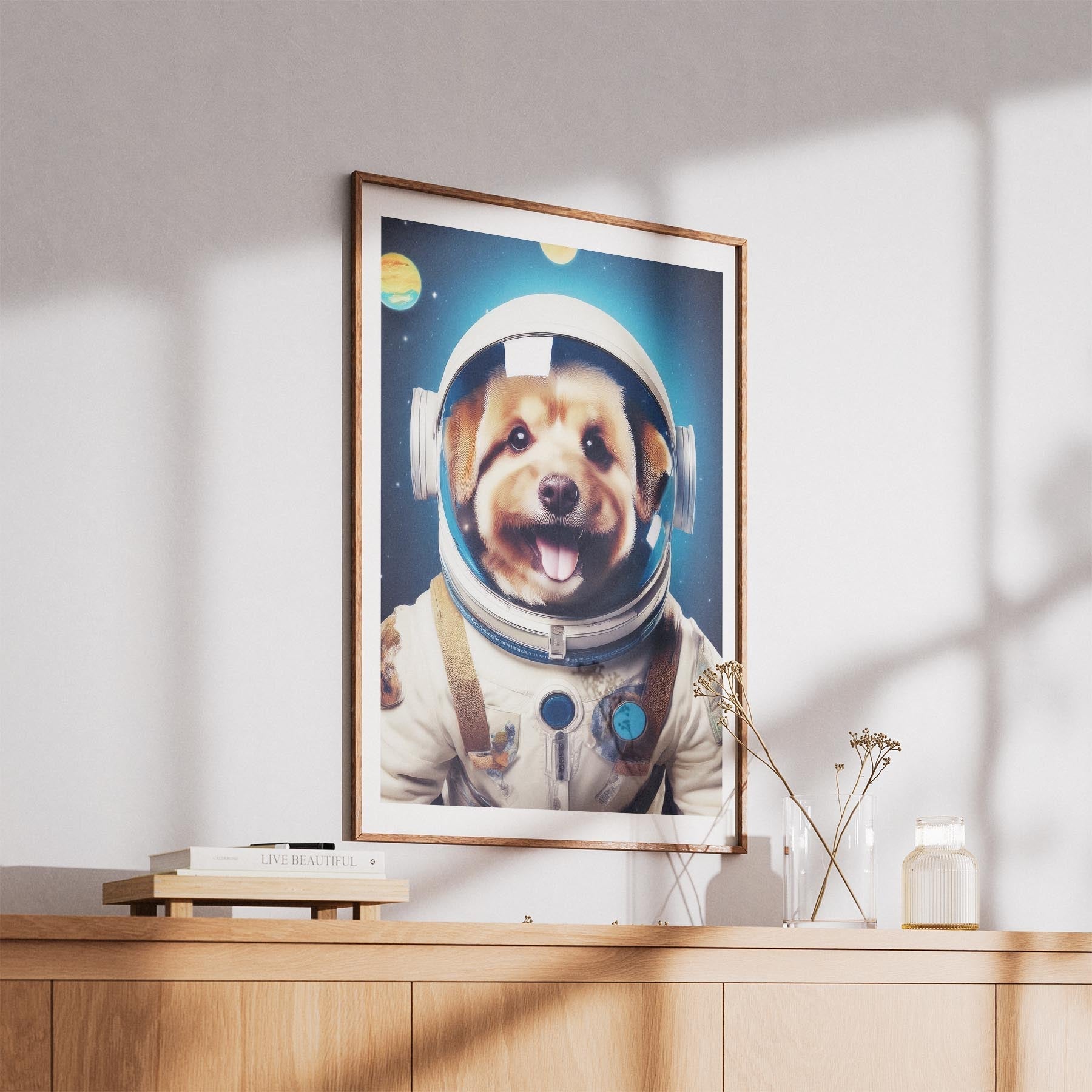Australian Silky Terrier Astronaut Dog Series image 5