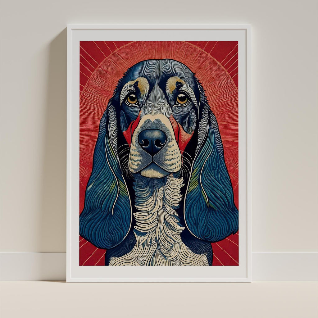 Bloodhound Hokusai Japanese Inspired Dog Series 2 image 9