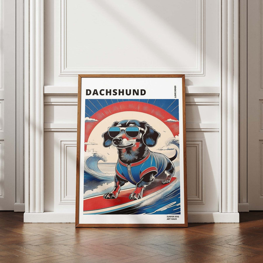 Dachshund Hokosai Surfer Dogs 2 image 4