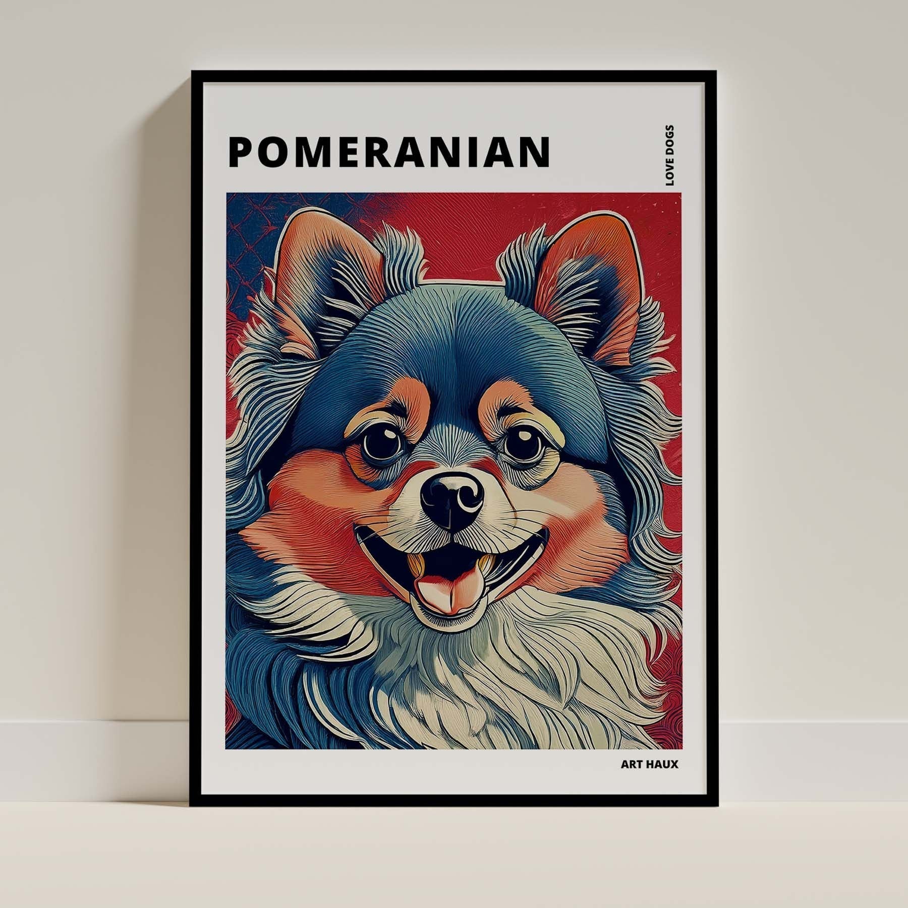 Pomeranian Dog Art Print Unframed Vol 1 | 11 Unique Designs | Wall Art Gift for Dog Lovers | Dogsy & Co