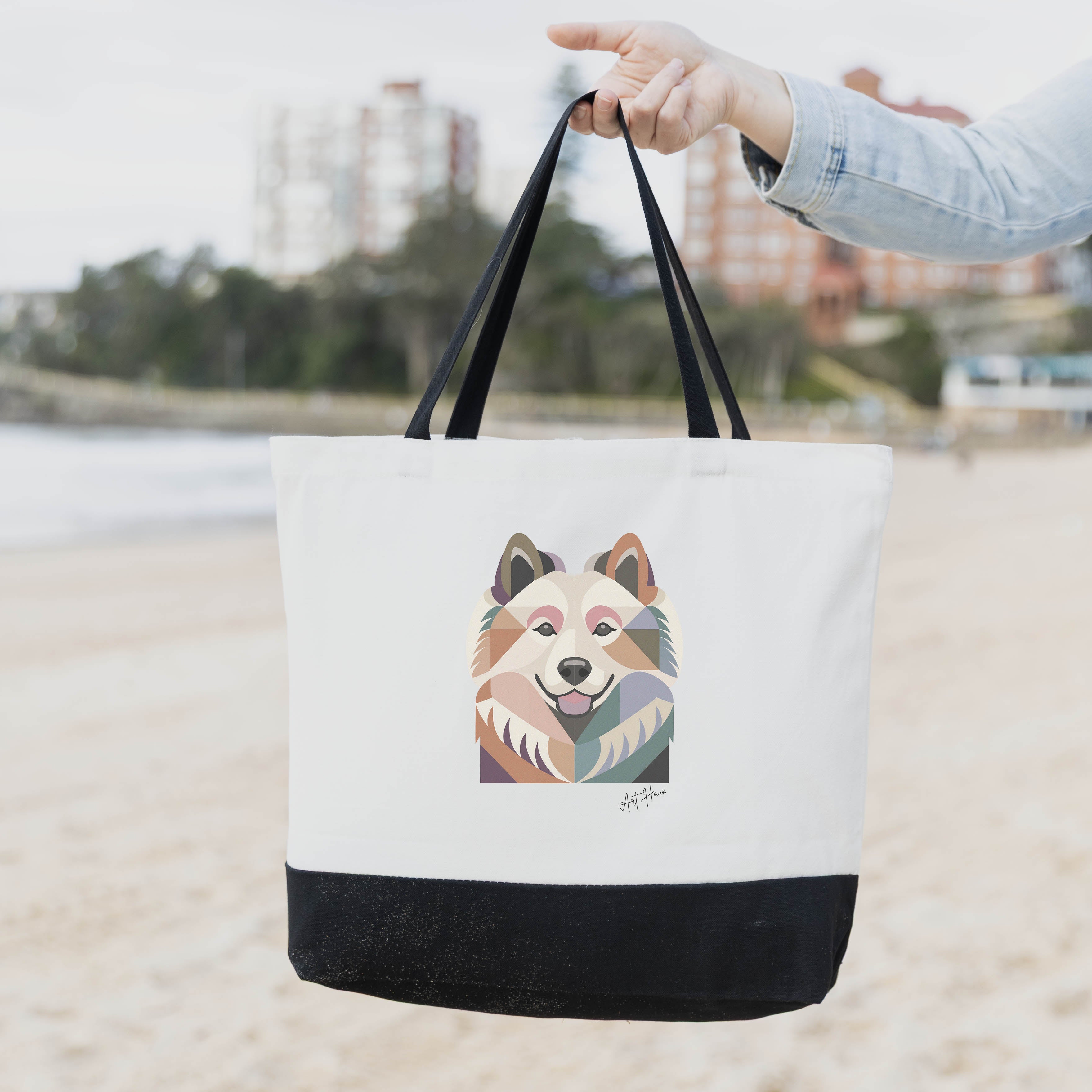 Samoyed Vintage Chic Graphic Bag image 1