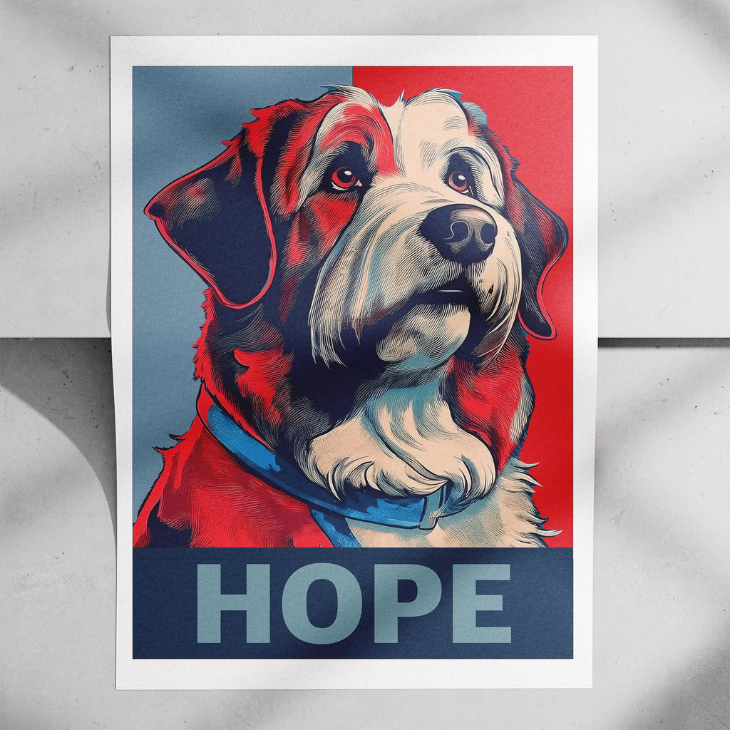 Smithfield Sheepdog HOPE Series Inspired by the Obama Poster image 7