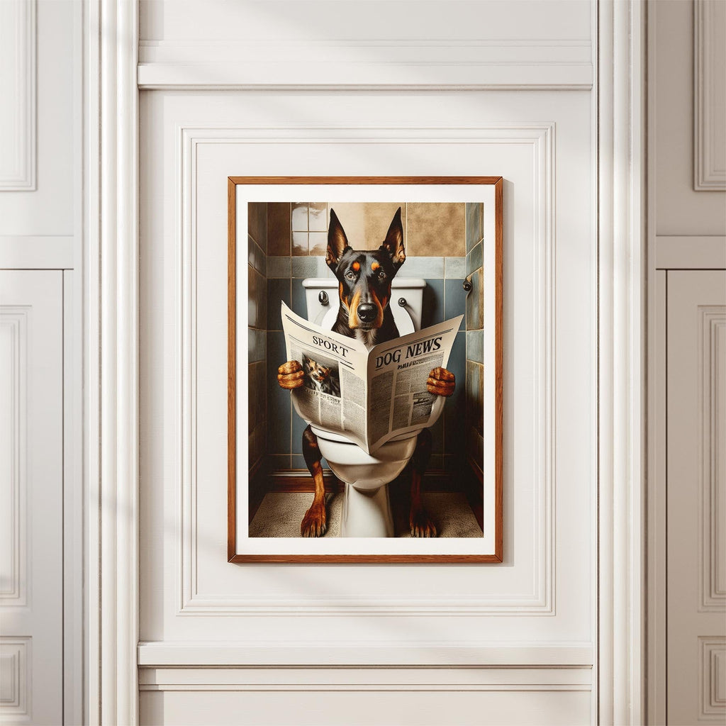 Dobermann Toilet Humour Dog Series 1 image 3