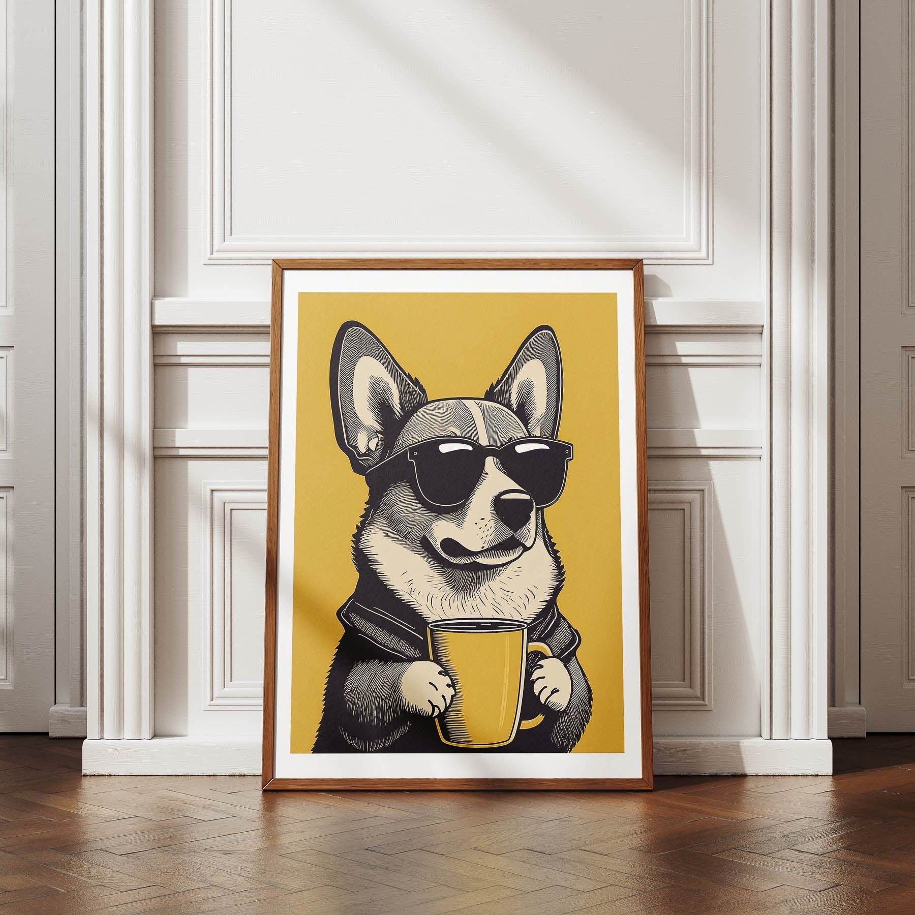 Corgi Chillin Coffee Dog image 4