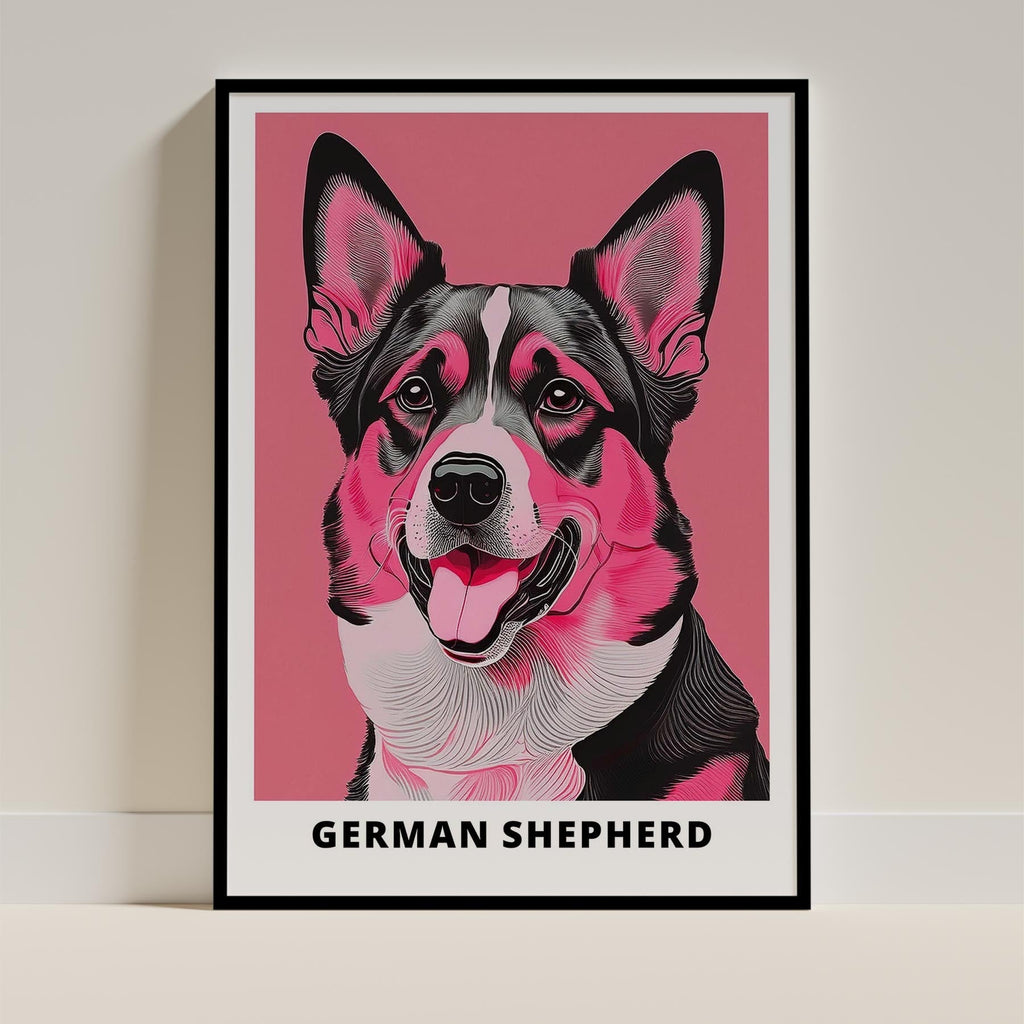 German Shepherd Pink and Black Dog Series 1 image 0
