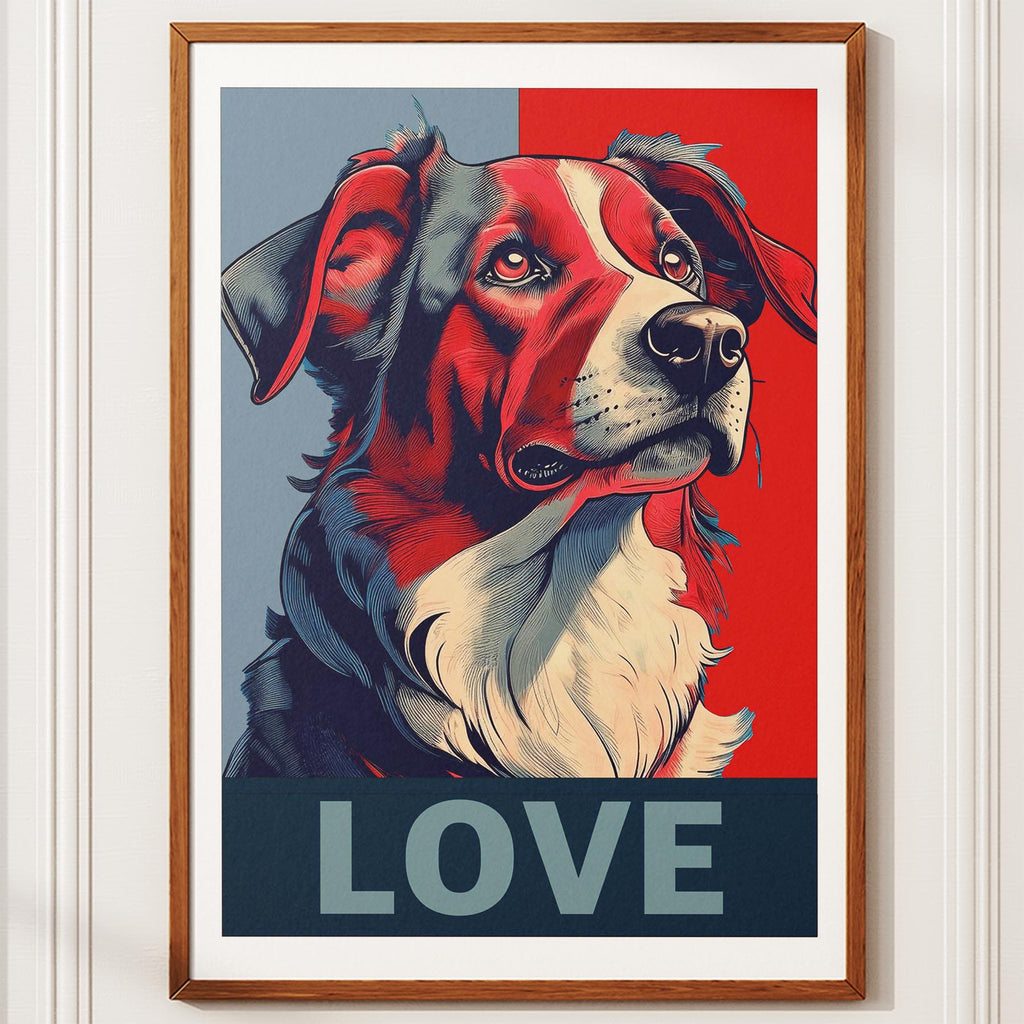 Border Collie LOVE Series Inspired by the Obama Poster image 10