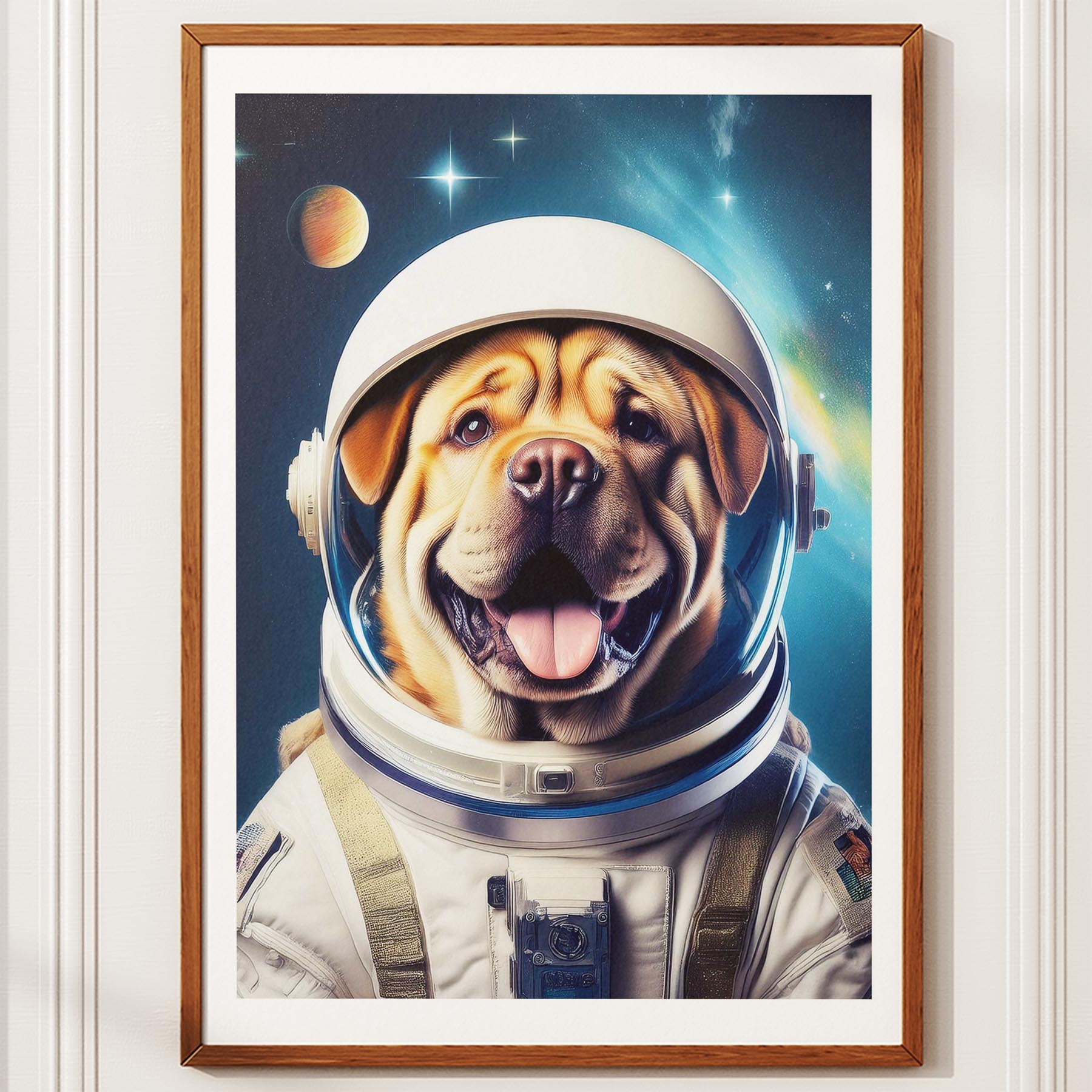 Shar Pei Astronaut Dog Series image 10