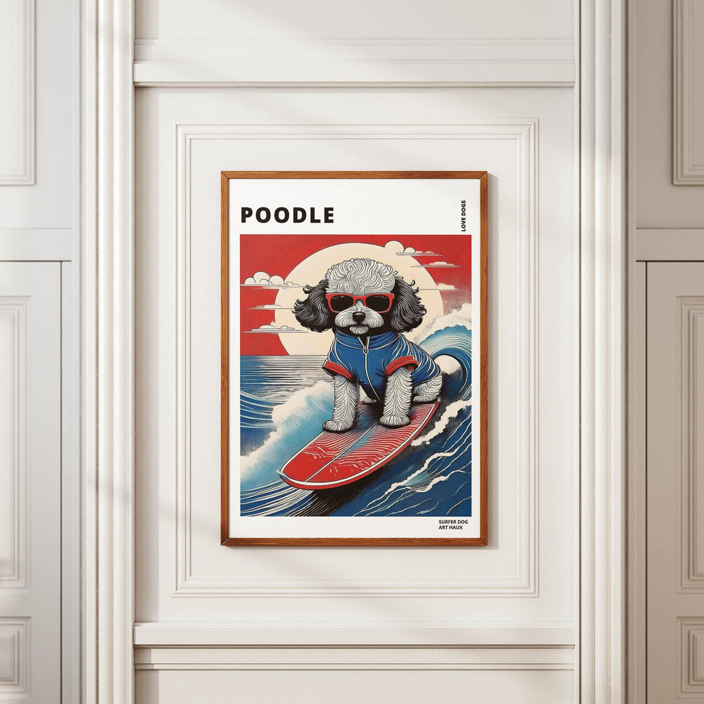Poodle Hokosai Surfer Dogs 2 image 2