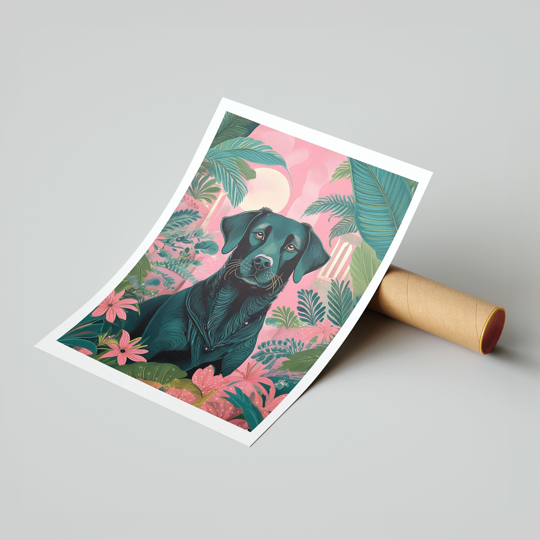 Labrador Retriever Flowery Dog image 7