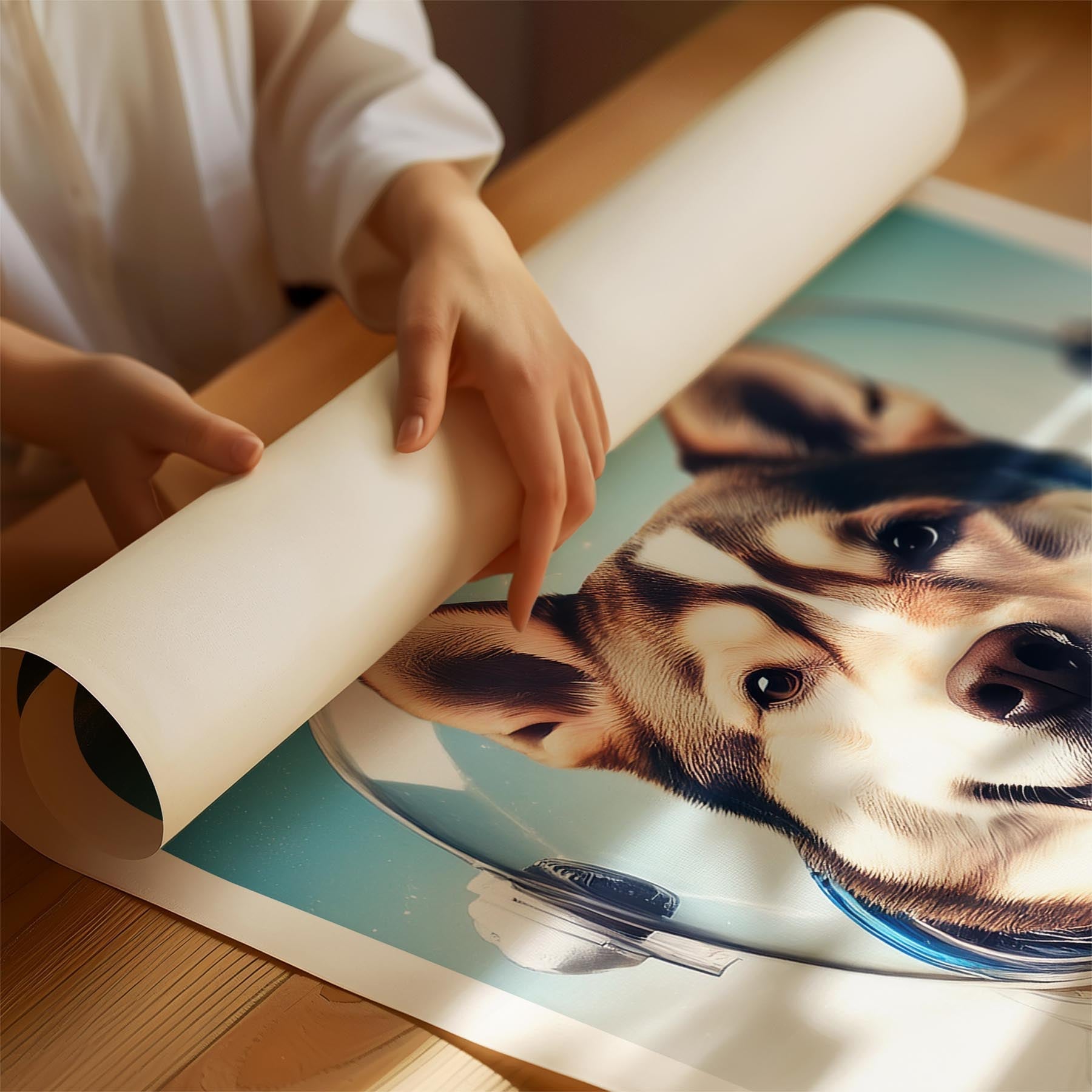 Siberian Husky Astronaut Dog Series image 1