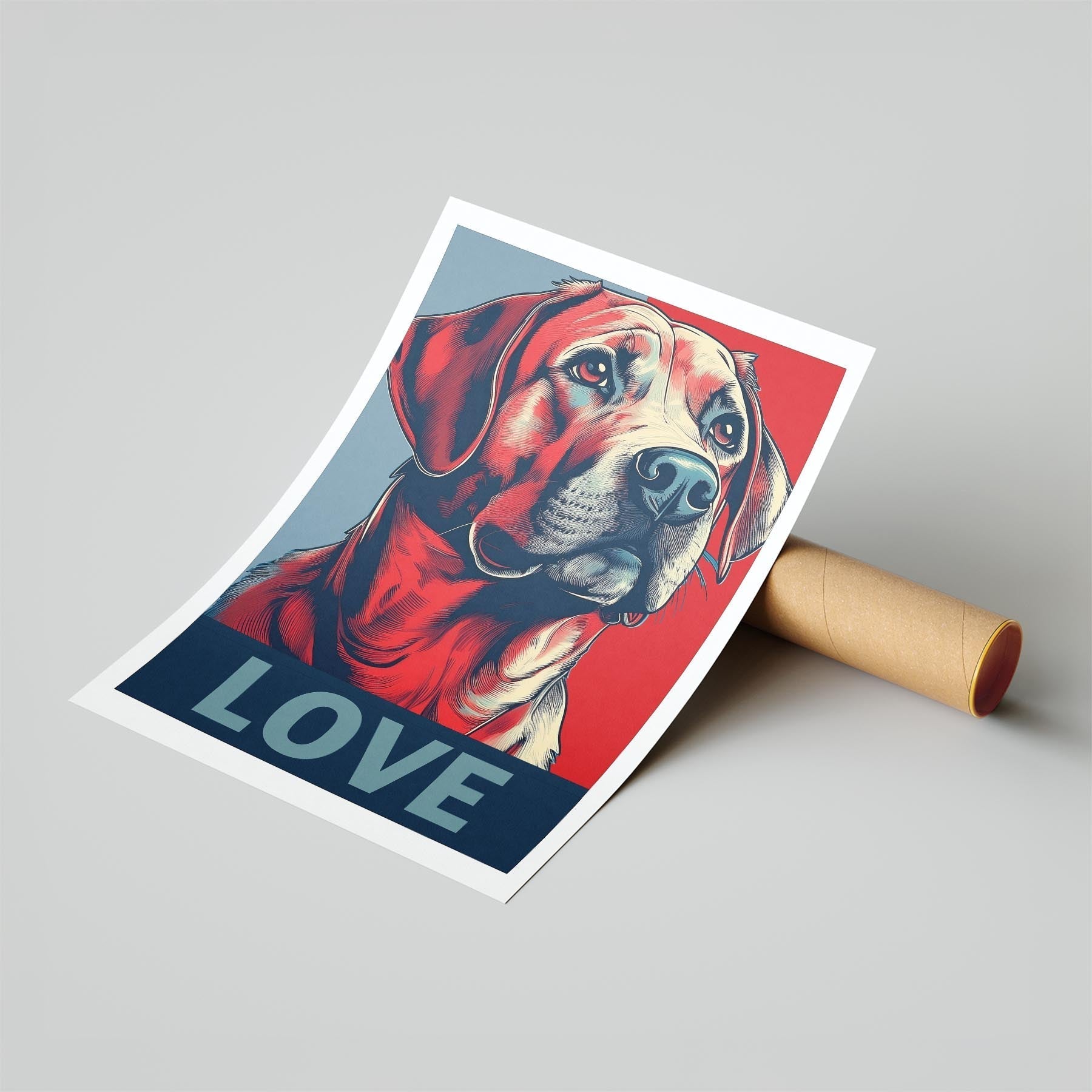 Cavoodle Hokusai Japanese Inspired Dog Series image 0