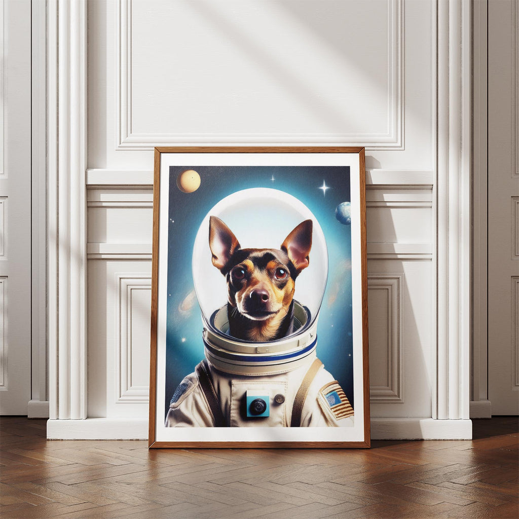 Miniature Pinscher Astronaut Dog Series image 4