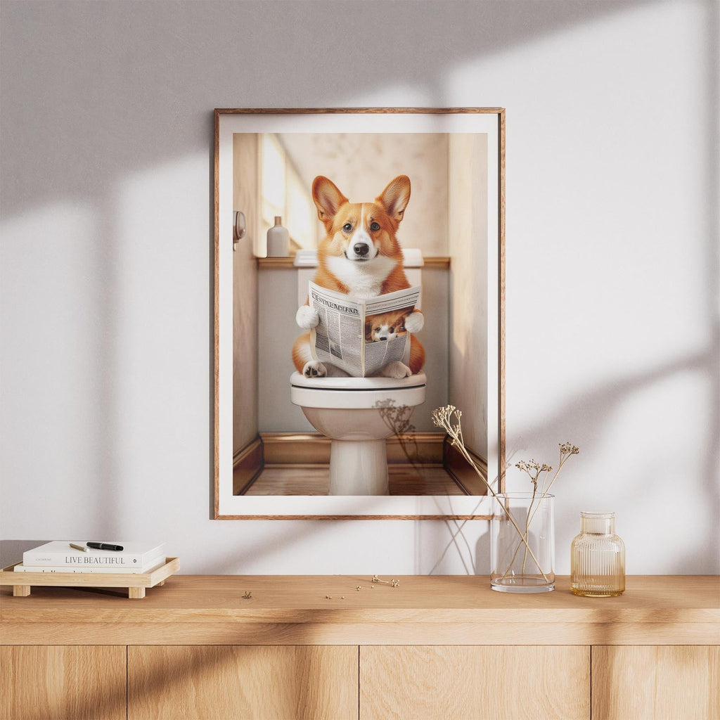Corgi Toilet Humour Dog Series image 8